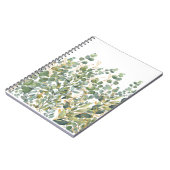 Carnet Feuilles D'Eucalyptus Botanique Or Et Vert (Côté gauche)