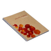 Carnet Feuilles d'eucalyptus élégantes Kraft rustique (Côté Droit)