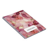Carnet Feuilles d'or rose (Côté Droit)