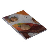 Carnet Feuilles et glands d'automne orange (Côté Droit)