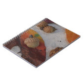 Carnet Feuilles et glands d'automne orange (Côté gauche)