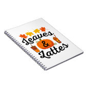 Carnet Feuilles Et Latte Automne (Côté Droit)