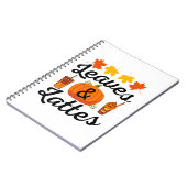 Carnet Feuilles Et Latte Automne (Côté gauche)