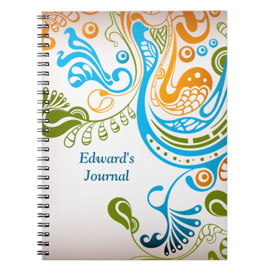 Carnet Feuilles et oiseaux (Devant)