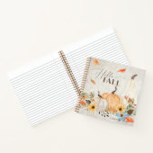 Carnet Feuilles feuillu Hello Citrouille d'automne aquare (Intérieur)