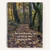 Carnet Feuilles mortes sur le sentier forestier Citation (Devant)