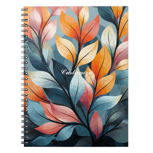 Carnet Feuilles multicolores Thunder_Cove (Devant)