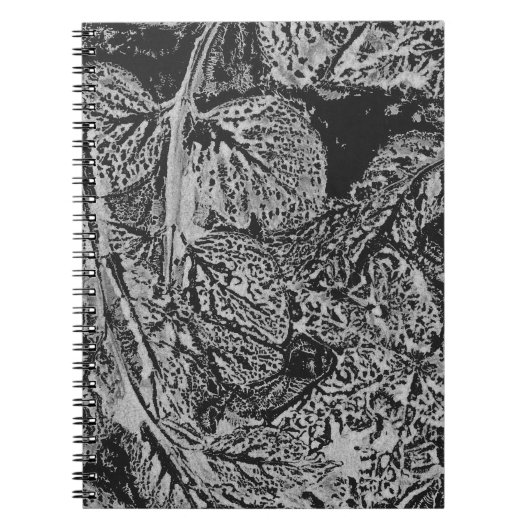 Carnet Feuilles noires (Devant)