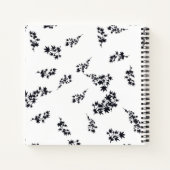 Carnet Feuilles noirs et blancs (Dos)