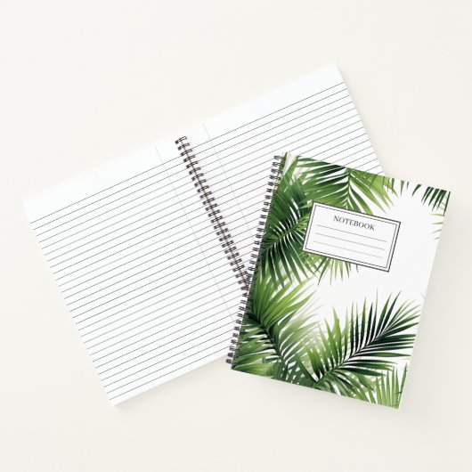 Carnet Feuilles Palm (Intérieur)