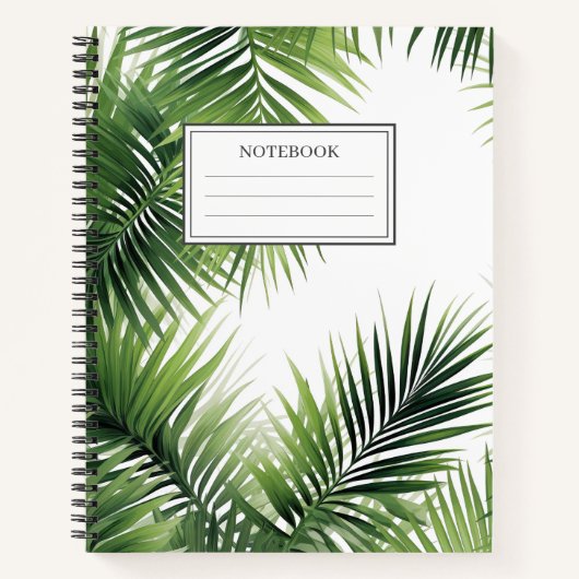 Carnet Feuilles Palm (Devant)