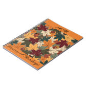 Carnet "Feuilles qui tombent" (Côté gauche)