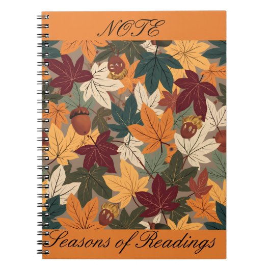 Carnet "Feuilles qui tombent" (Devant)