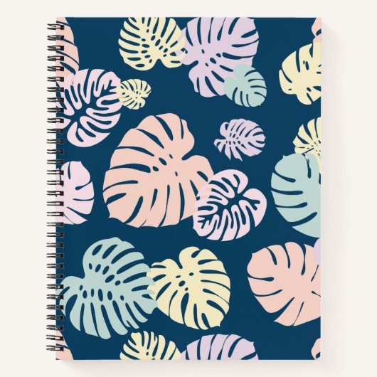 Carnet Feuilles tropicales multicolores 4 (Devant)
