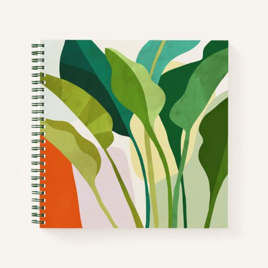 Carnet Feuilles tropicaux (Devant)