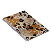 Carnet Feuilles tropicaux Abstraits et camoufle léopard g (Côté Droit)