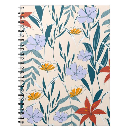 Carnet Feuilles tropicaux : Arrière - plan Abstrait à la  (Devant)