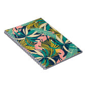 Carnet Feuilles tropicaux colorés : motif d'été. (Côté Droit)