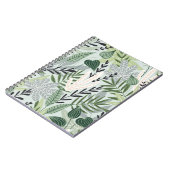 Carnet Feuilles tropicaux : impression Vintage à main. (Côté gauche)