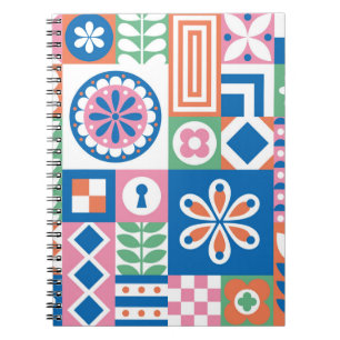 Carnet Feuilles tropicaux. Motif sans couture botanique.