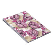 Carnet Feuilles tropicaux rose (Côté Droit)