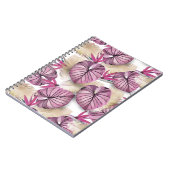 Carnet Feuilles tropicaux rose (Côté gauche)