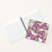 Carnet Feuilles tropicaux rose (Intérieur)