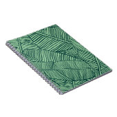 Carnet Feuilles tropicaux. Texture transparente avec feui (Côté Droit)