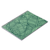 Carnet Feuilles tropicaux. Texture transparente avec feui (Côté gauche)