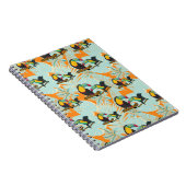 Carnet Feuilles tropicaux toucan sans couture Motif (Côté Droit)