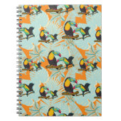 Carnet Feuilles tropicaux toucan sans couture Motif (Devant)