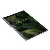 Carnet Feuilles tropicaux vert foncé (Côté Droit)