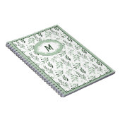 Carnet Feuilles vertes personnalisées (Côté Droit)