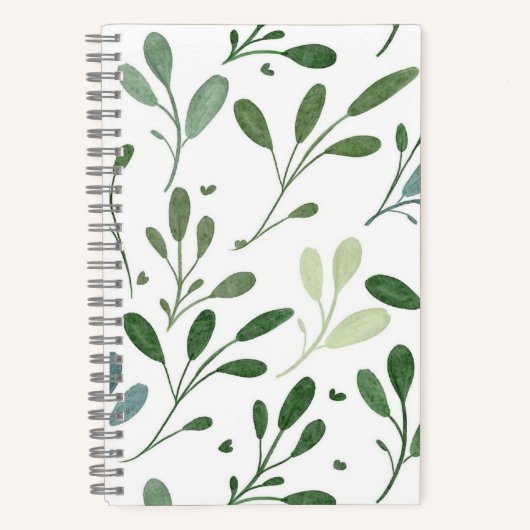 Carnet Feuilles verts (Recto)