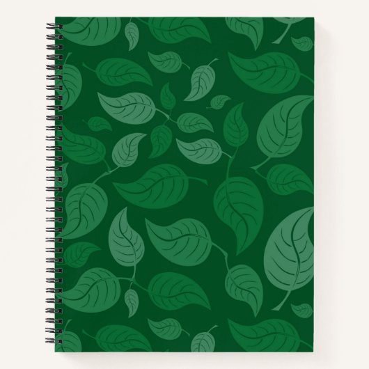 Carnet Feuilles verts (Devant)