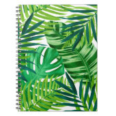 Carnet Feuilles verts tropicaux (Devant)