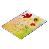 Carnet feuilles vintages d'érable - tomber amoureux (Côté gauche)