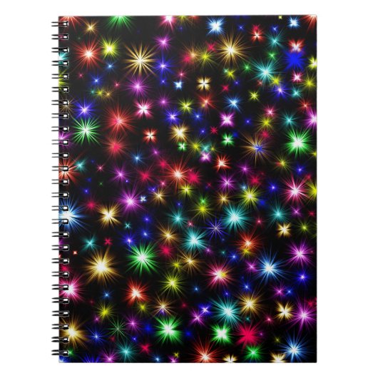 Carnet Feux d'artifice colorés (Devant)