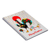 Carnet Feux de Noël, baubles, cadeaux et coq (Côté Droit)