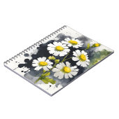 Carnet Feverfew - Fleurs aquarelle (Côté gauche)