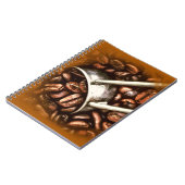 Carnet Fèves de café élégantes tendance Cool moderne desi (Côté gauche)