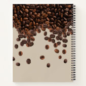 Carnet Fèves de café Nom personnalisé (Dos)