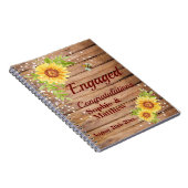 Carnet Fiançailles Rustiques Félicitations Invité Tournes (Côté Droit)