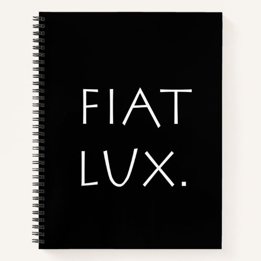 Carnet Fiat Lux (Devant)