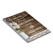 Carnet Ficelle du Guestbook blanc | de baby shower de (Côté Droit)