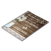 Carnet Ficelle du Guestbook blanc | de baby shower de (Côté gauche)