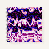 Carnet Fidèle au style Boho Rétro Marbré Rayures Fierté G (Devant)