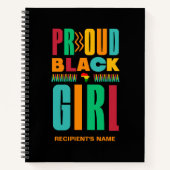 Carnet Fier Black Girl Noire Histoire Mois Famille (Devant)