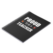 Carnet Fier d'être un enseignant – Typographie créative (Côté gauche)