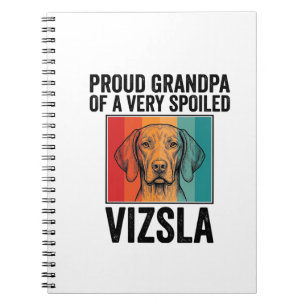 Carnet Fier grand-père Vizsla conception vintage amateur
